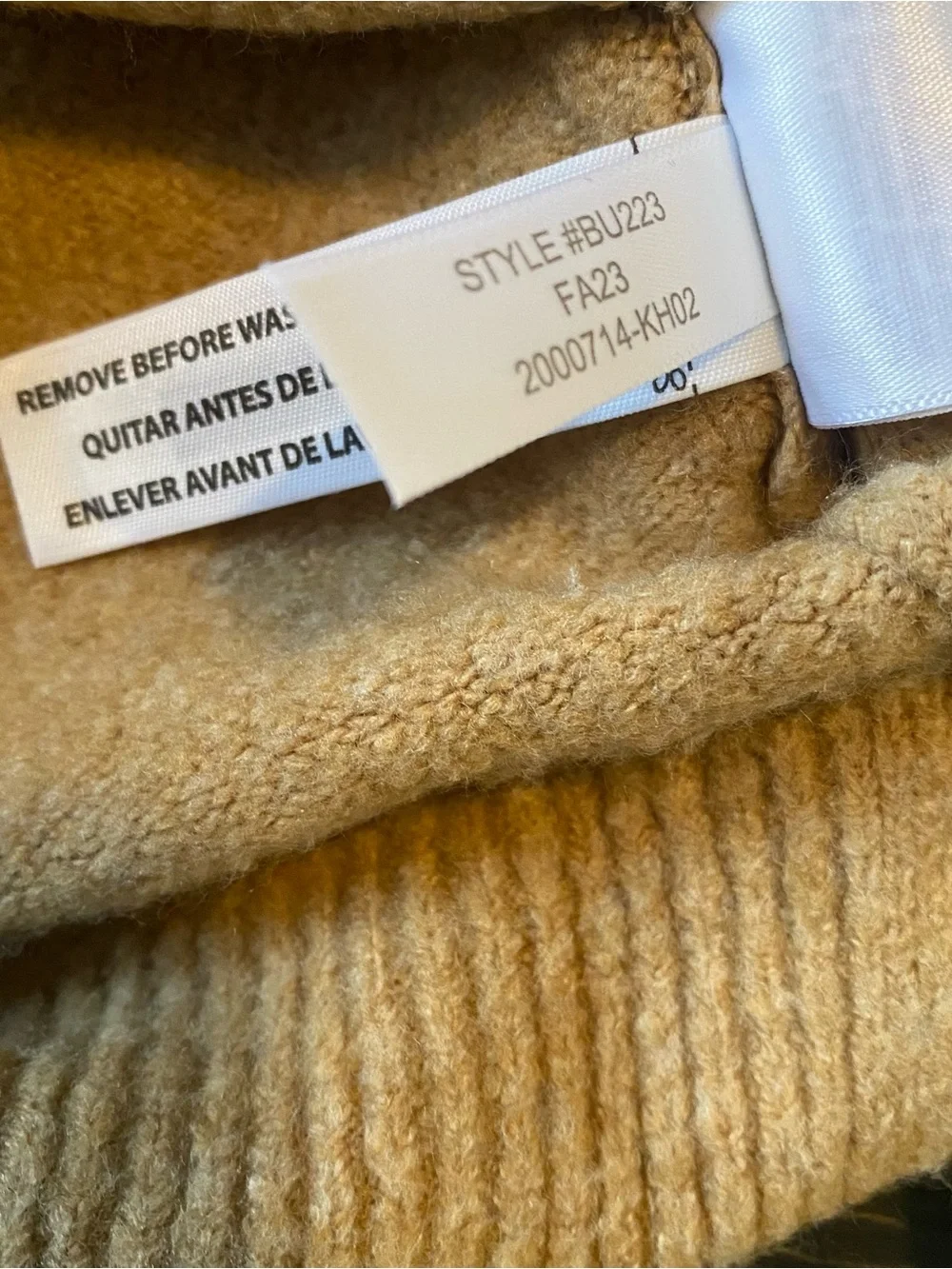 J. Crew Men's Crewneck Sweater in Camel Brown